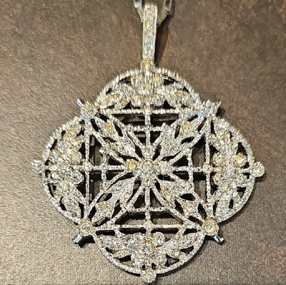 Elegant Titanic Inspired Silver Pendant Necklace